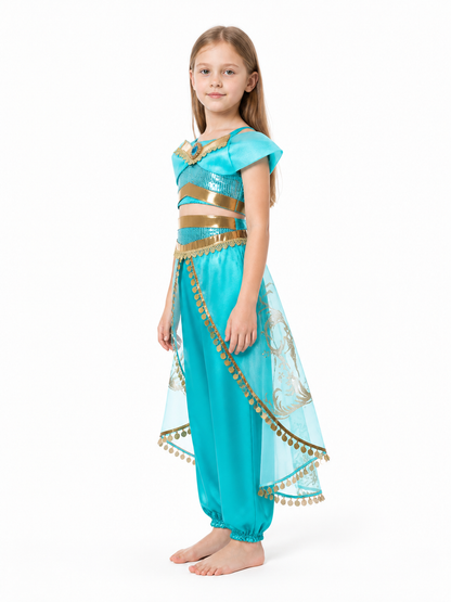 Children's Sequined Halloween Carnival Costume side view