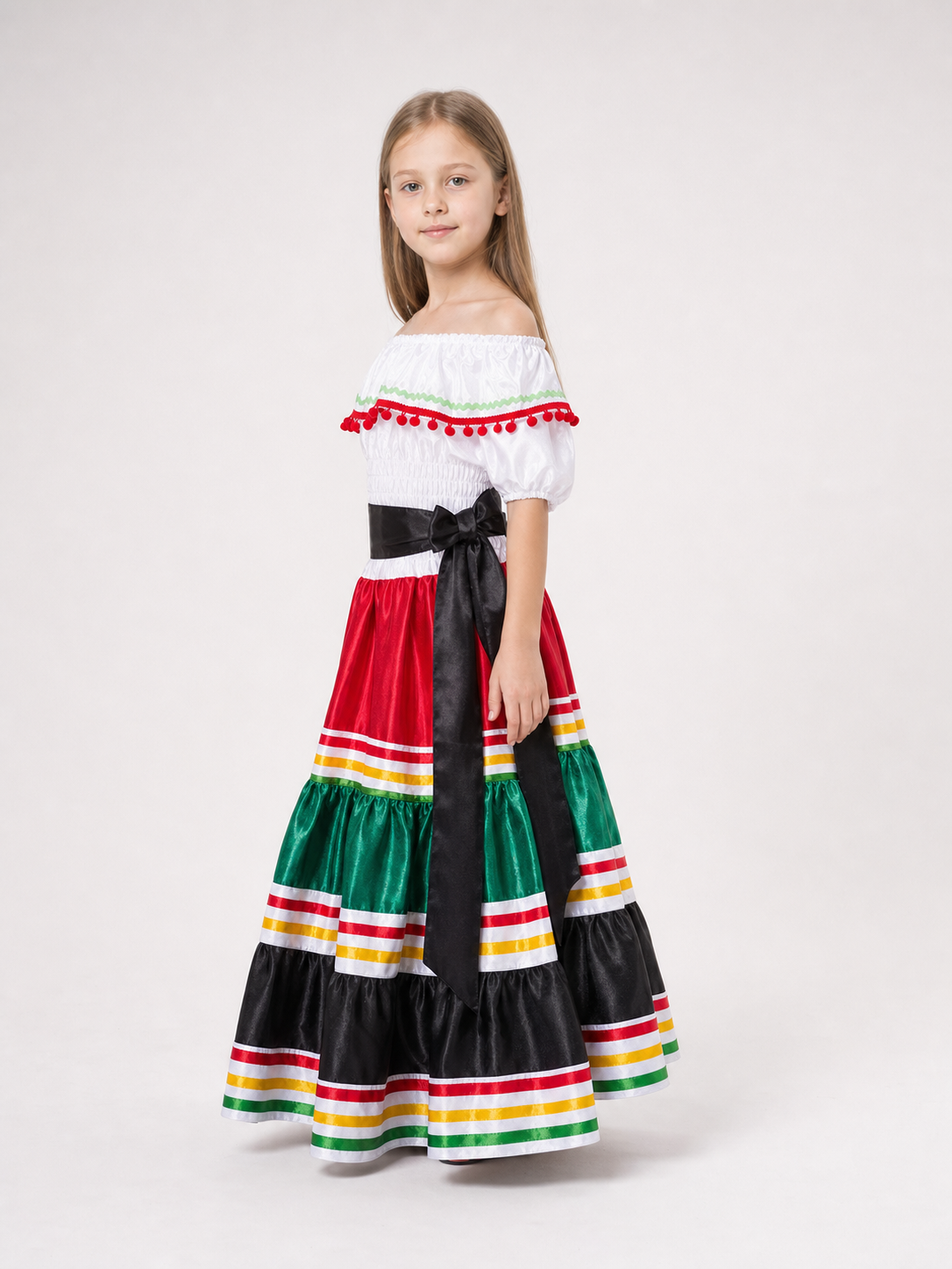 Mexican-Style Folk Dress for Celebrations