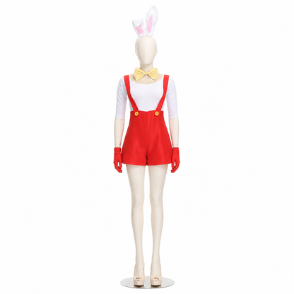 Bunny Cosplay Costume, Red Shorts side view