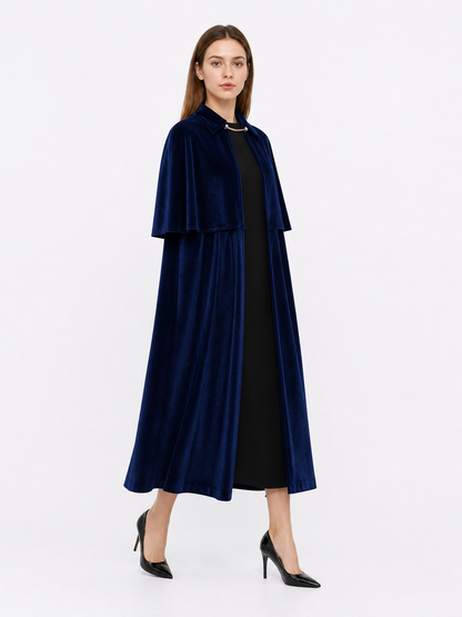 Dark Navy Vampire Costume Cloak