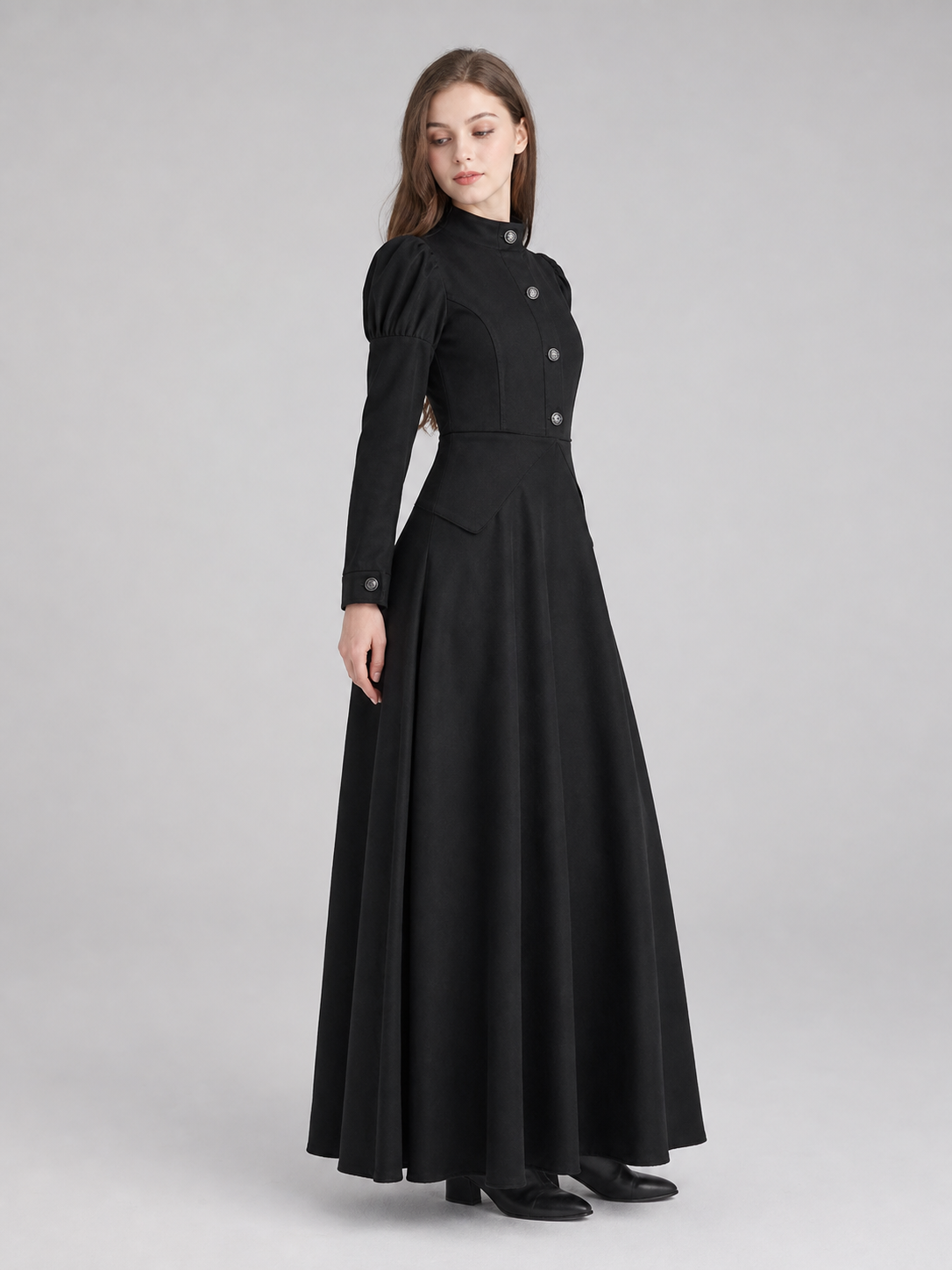 Cosplay Costume: Black Dress and Pointed Hat