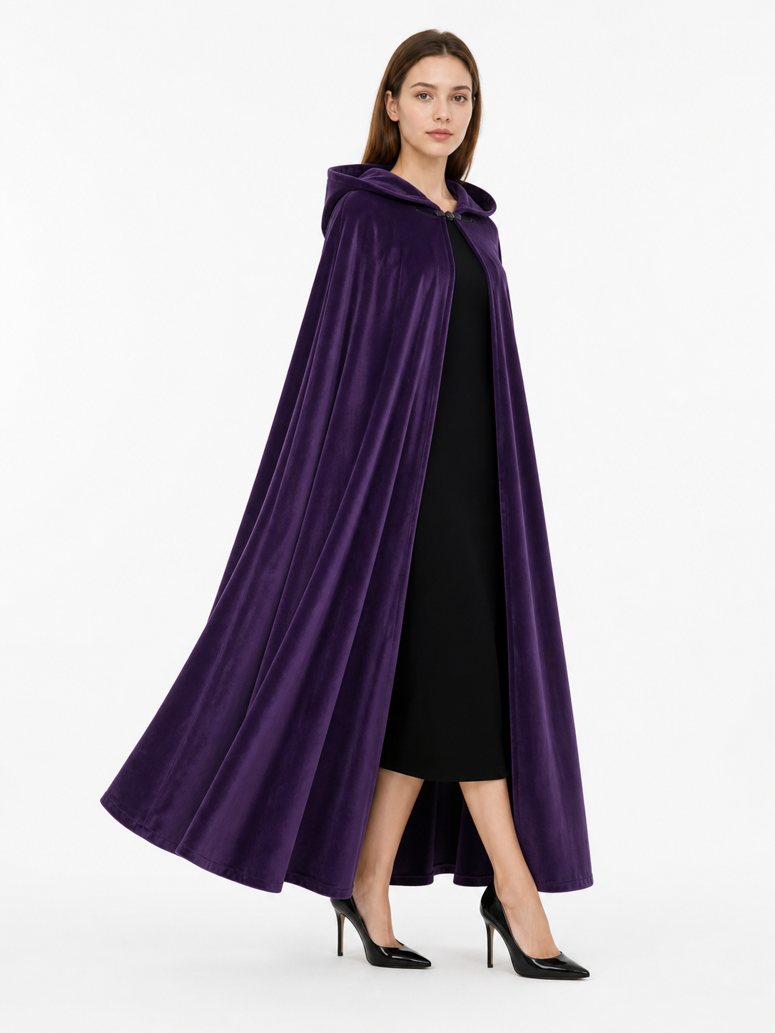 Purple Carnival Cloak with Hood