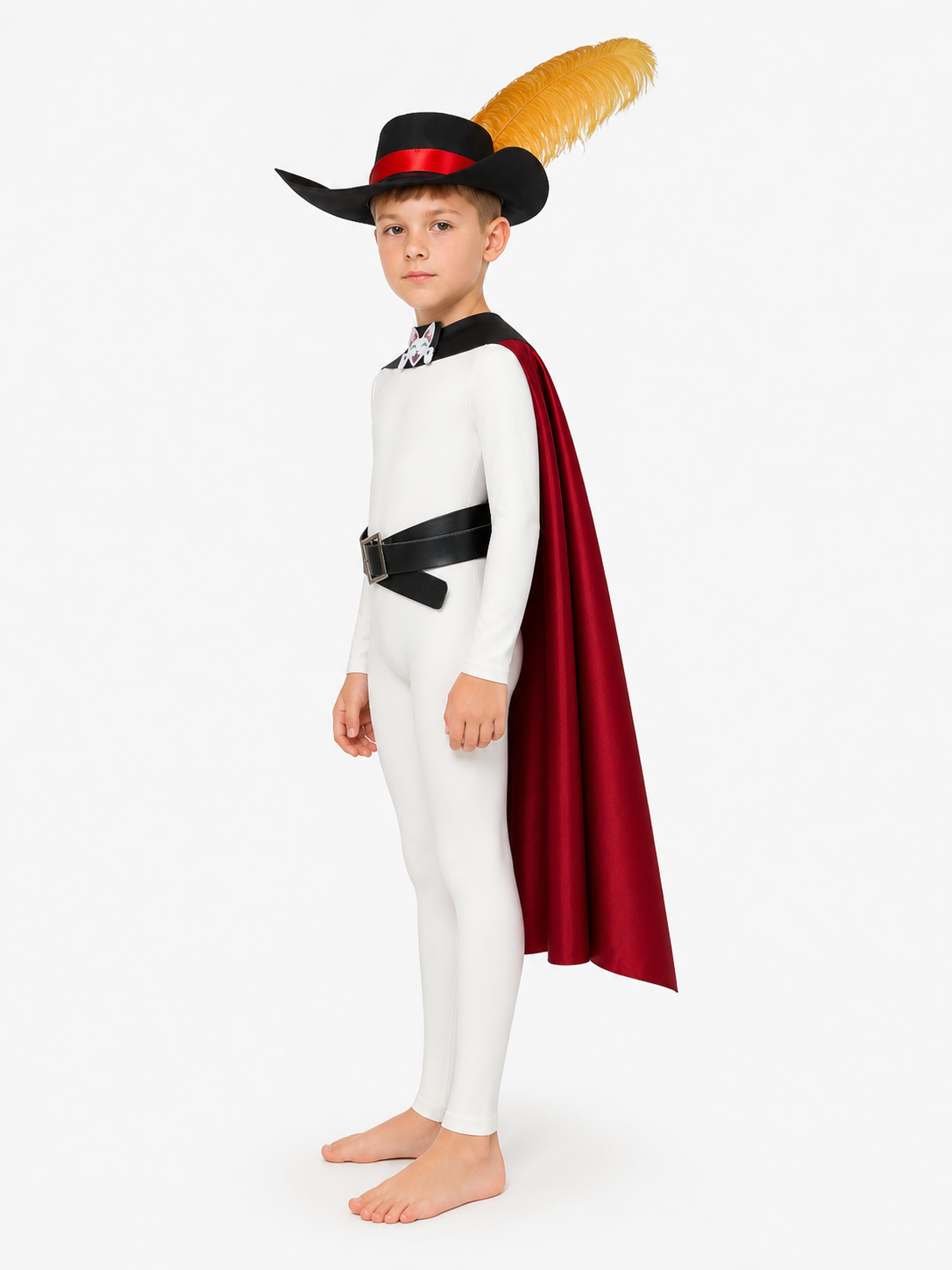 Cat Costume with Cape and Hat side view