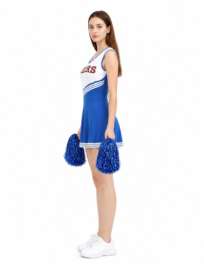 Cheerleading Costume, Dress with Pom-Poms