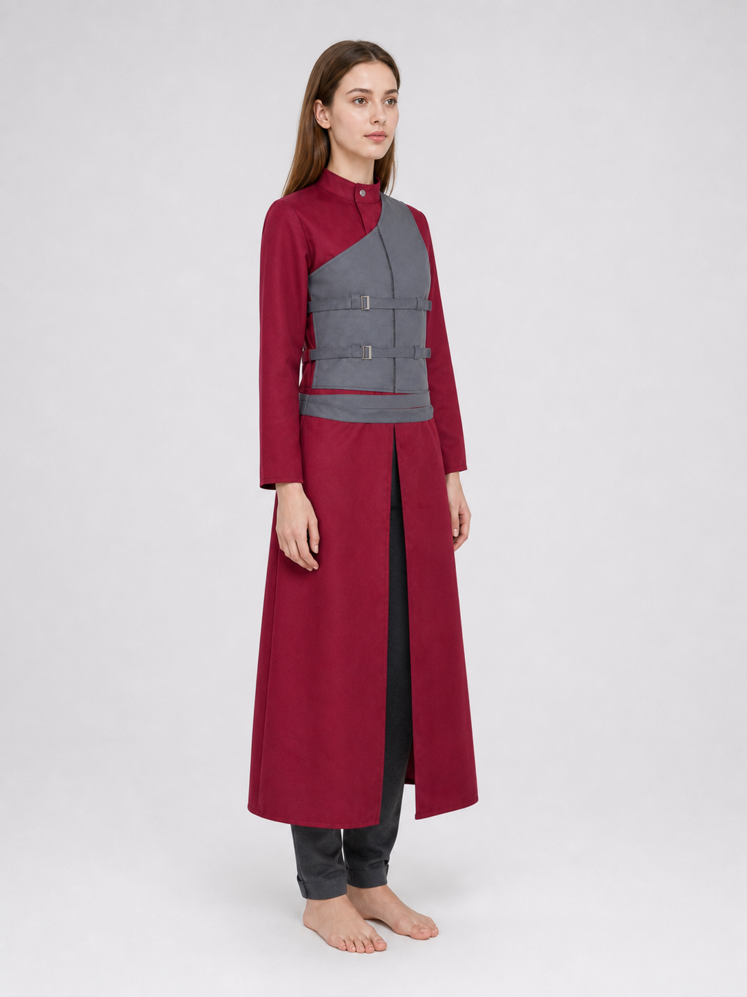 Gaara Cosplay Costume: Vest, Pants, and Bag