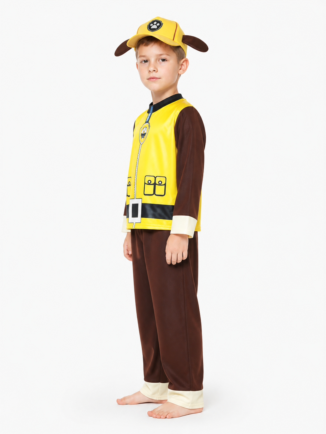 Rubble Puppy Costume with Cap side view