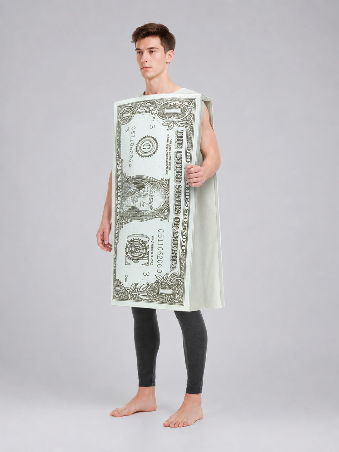 Costume in the Shape of a Large Dollar Bill