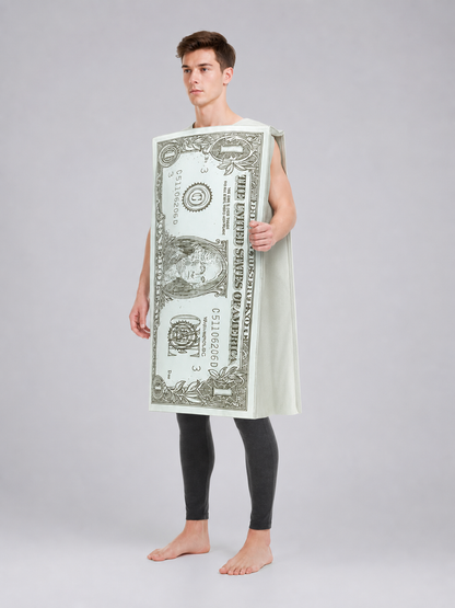 Costume in the Shape of a Large Dollar Bill