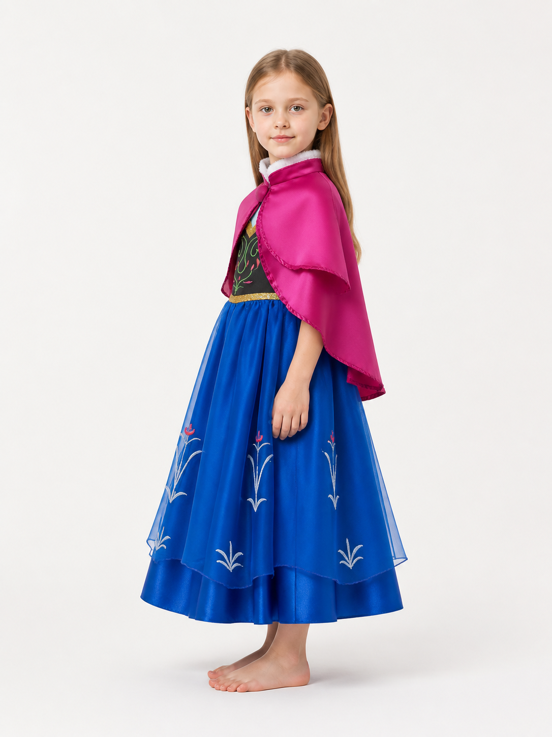 Children’s Halloween Costume with Cape and Embroidery side view