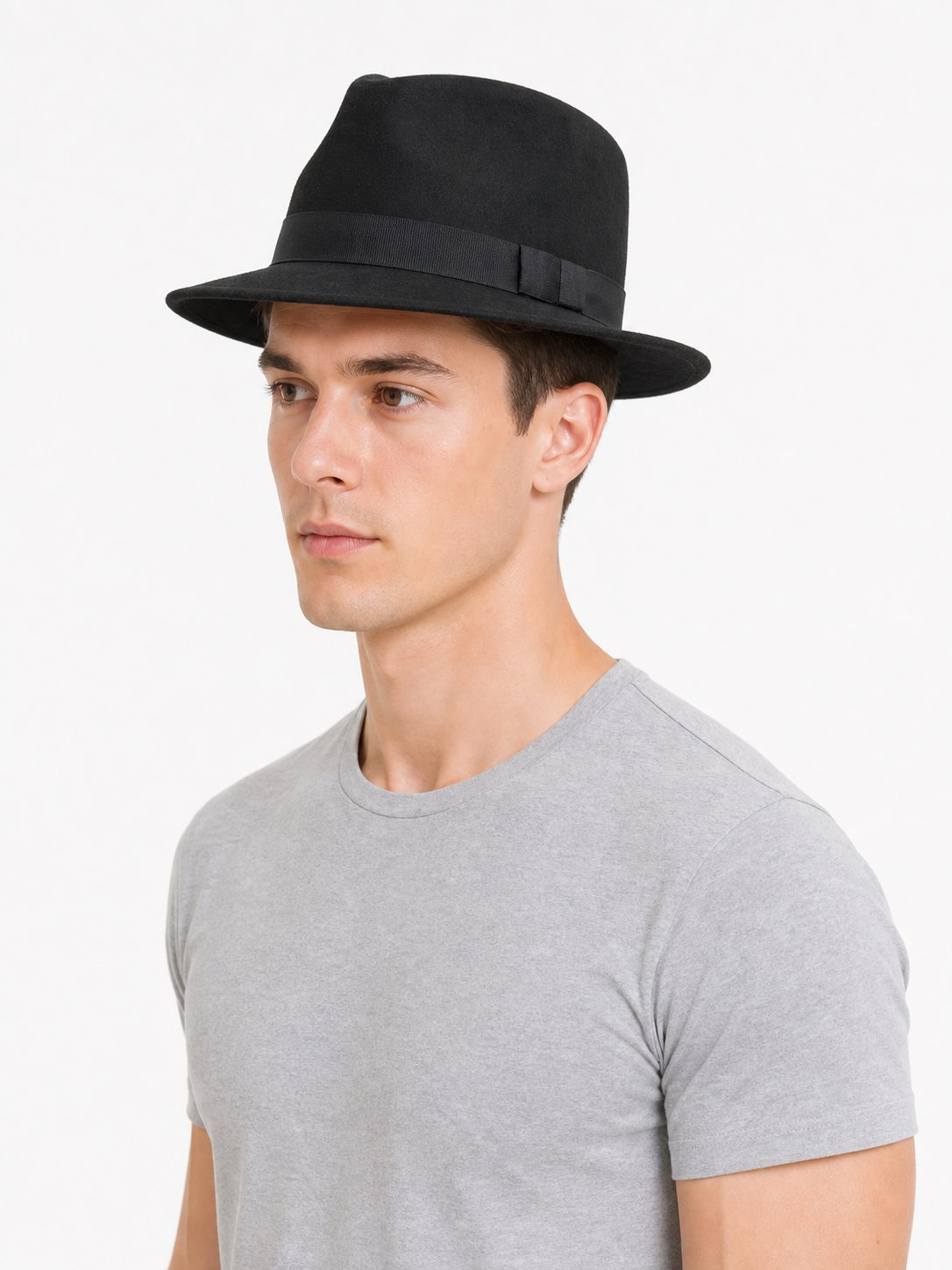 Carnival fedora hat with a wide brim