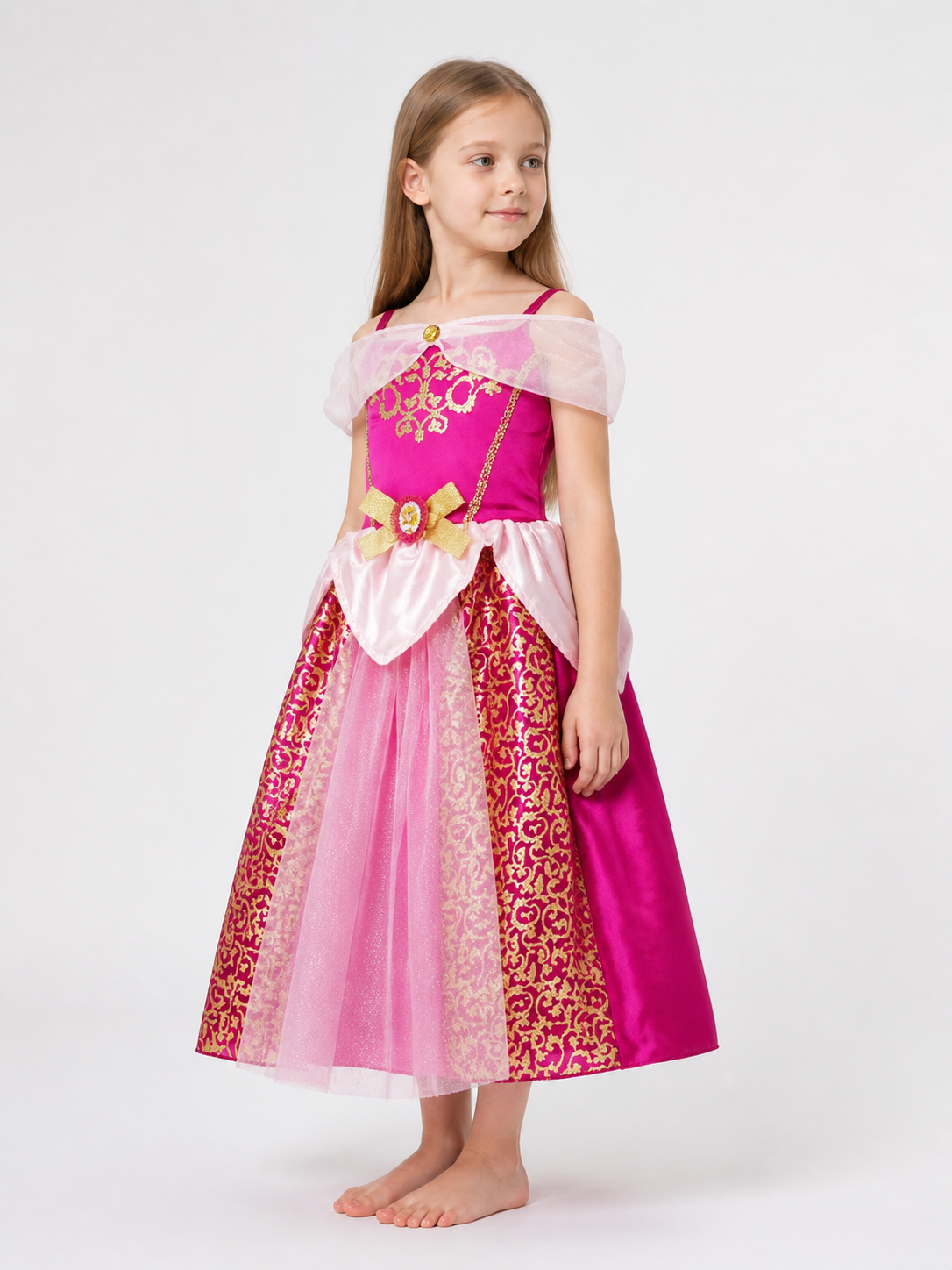 Pink Princess Carnival Costume for Halloween side view