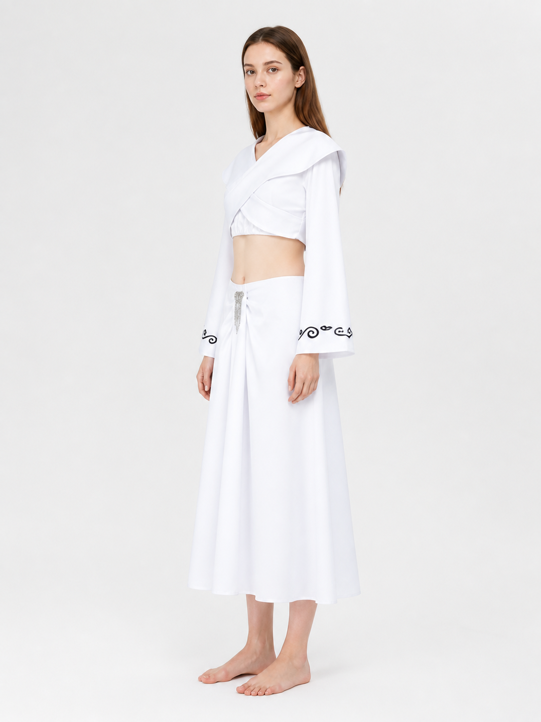 White Star Wars Cosplay Costume for Halloween side view