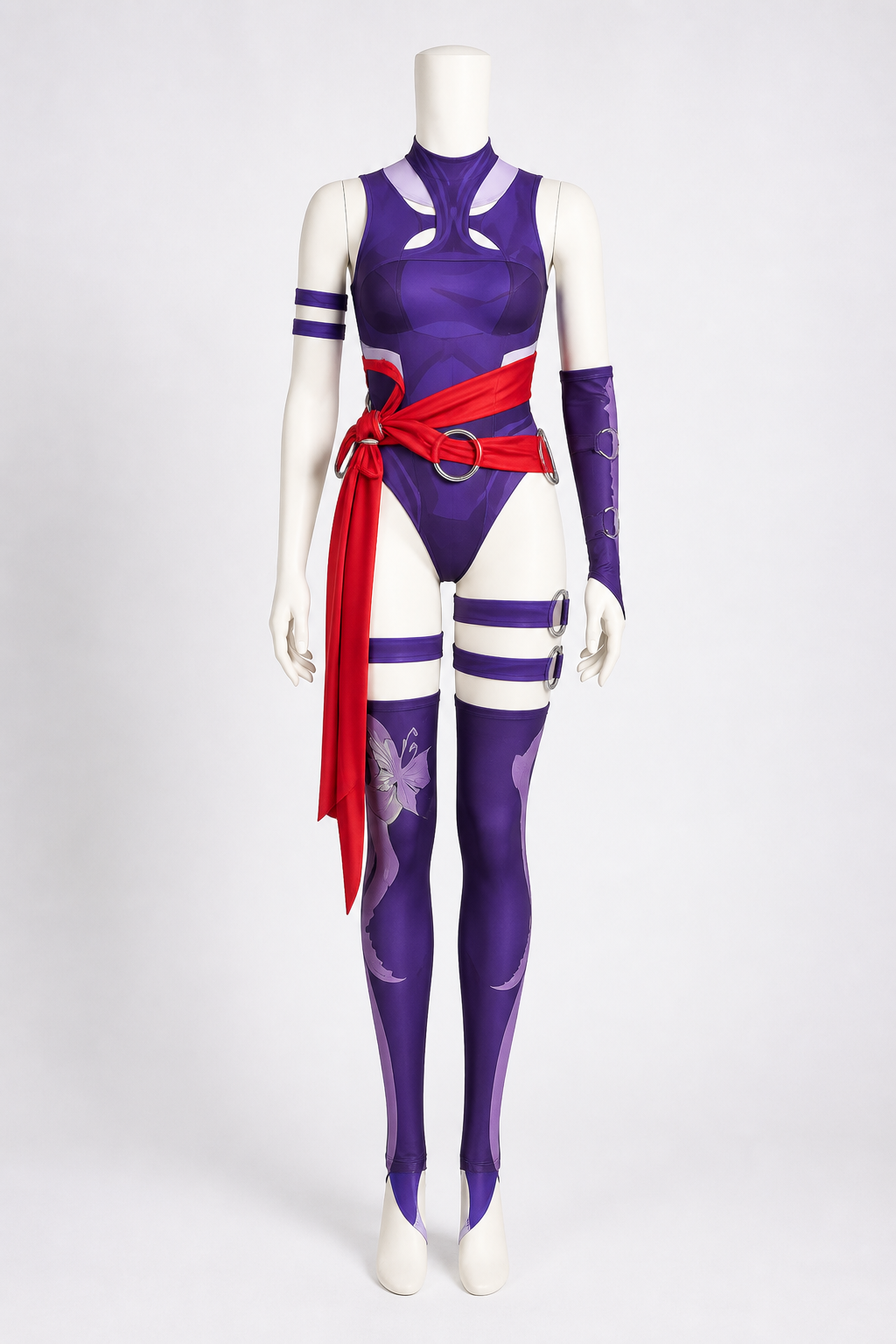 Cosplay jumpsuit with belt and accessories
