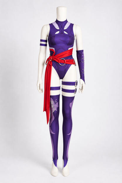 Cosplay jumpsuit with belt and accessories