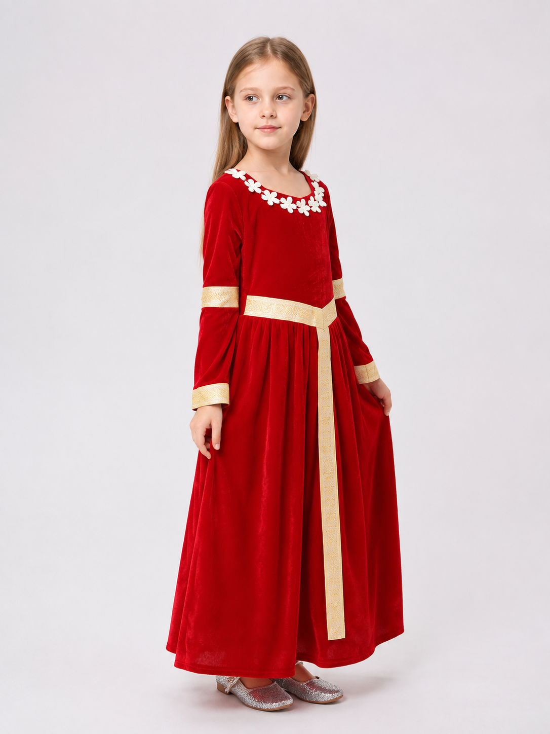 Medieval-Style Princess Dress for Halloween side view
