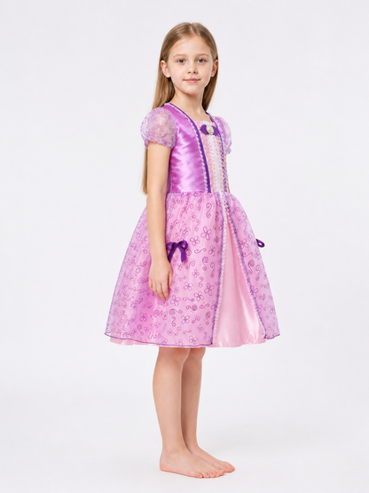 Princess Carnival Costume with Full Skirt for Halloween side view