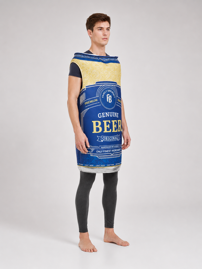 Beer Can Costume for Halloween and Parties side view 2