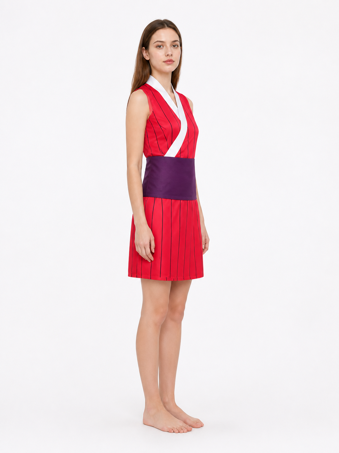 Short, Sleeveless Makio Cosplay Dress side view