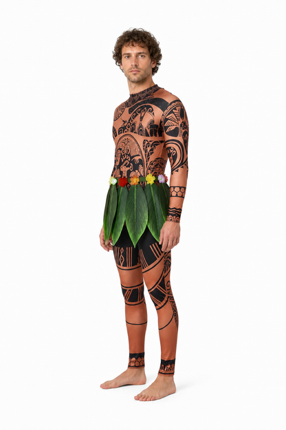 Maui Carnival Costume, Jumpsuit with Decorative Details side view