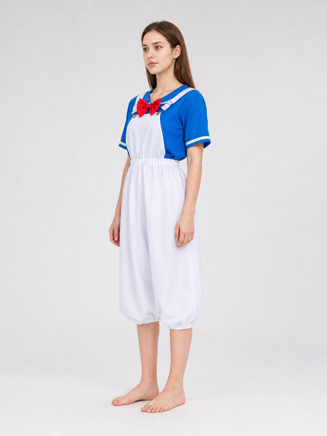 Blue and White Cosplay Costume