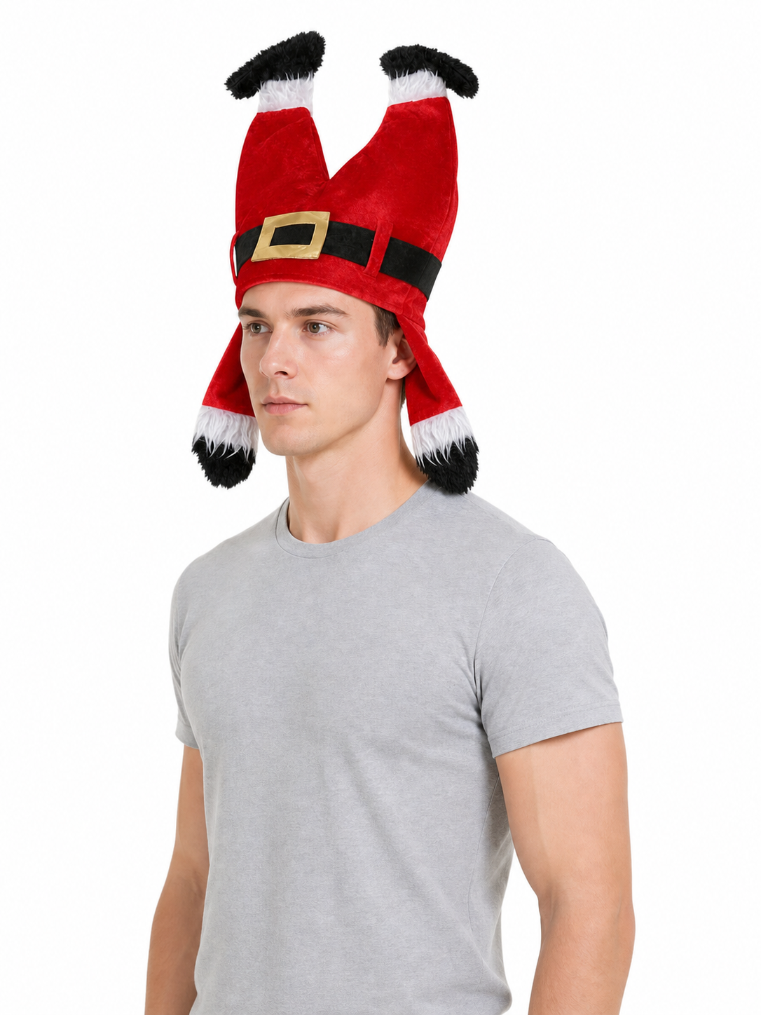 Christmas Carnival Hat with Fuzzy Trim