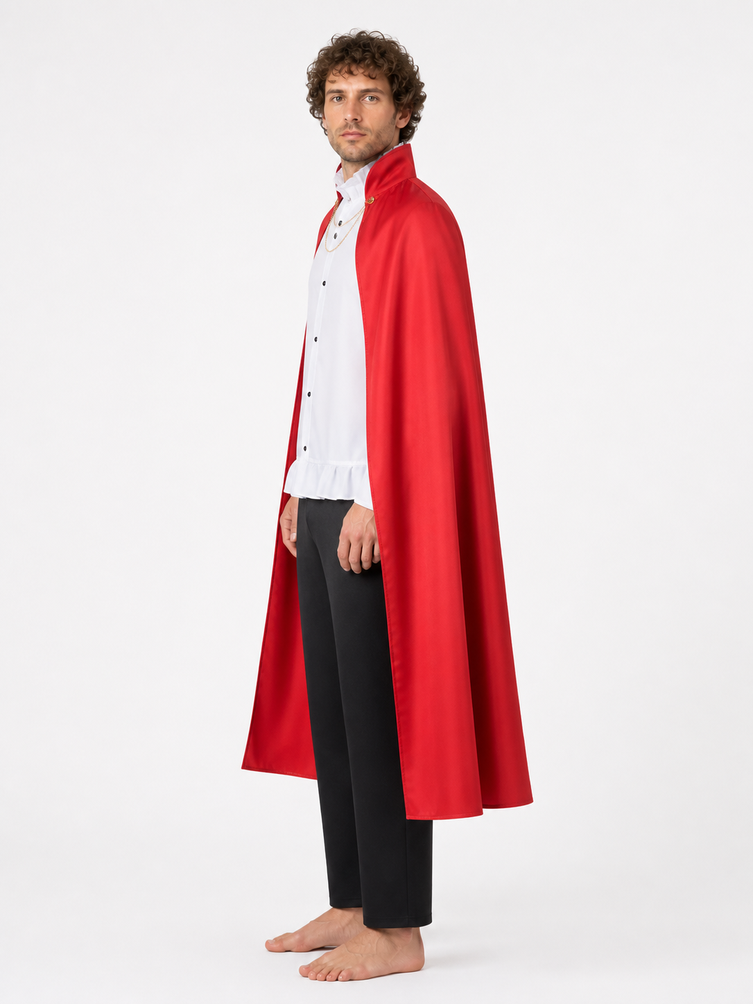Sanji Cosplay Costume from One Piece with Cape side view