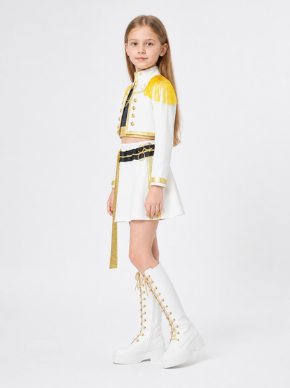 Children's Stage Costume with Gold Details side view