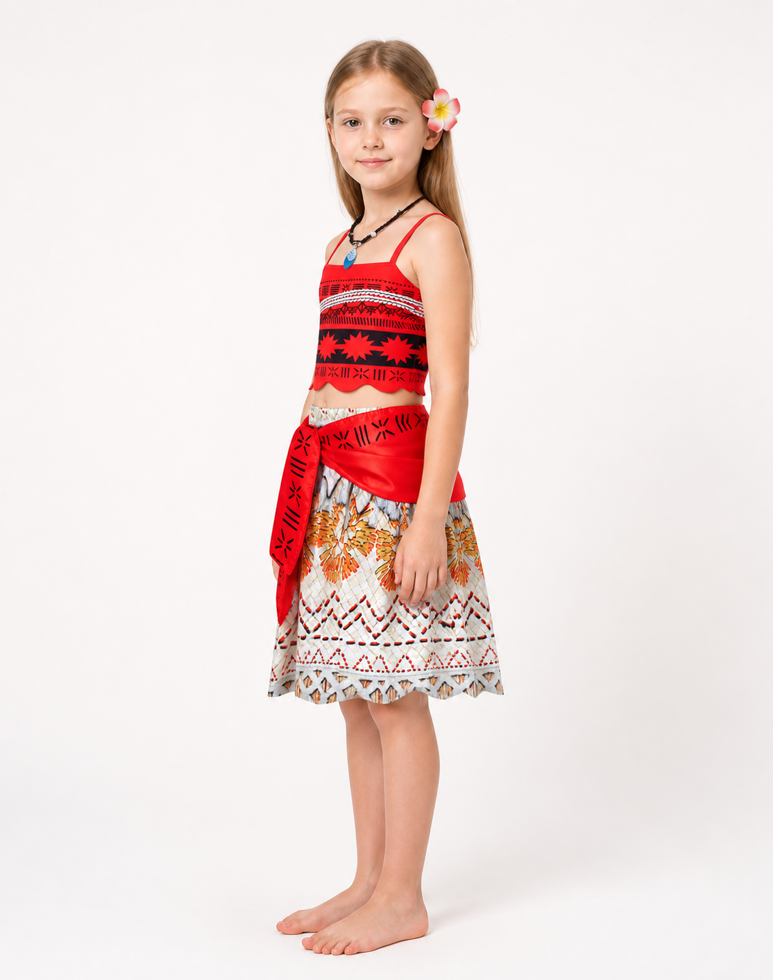 Moana Children's Carnival Costume with Accessories side view