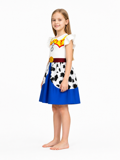 Children’s Woody and Jessie Halloween Cosplay Dress side view