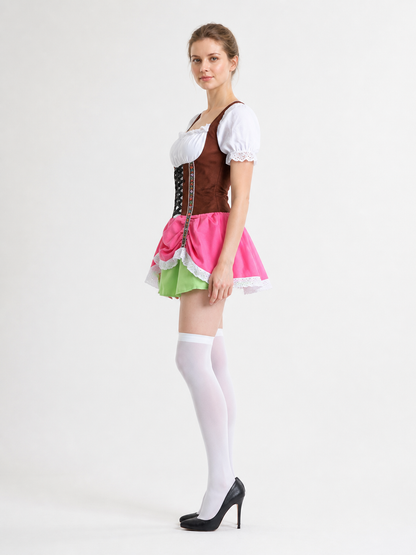 Bavarian-Style Costume with Corset side view