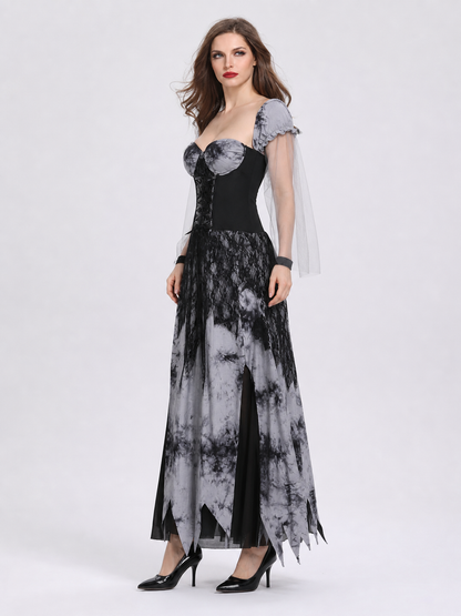 Gothic-Style Halloween Stage Dress side view