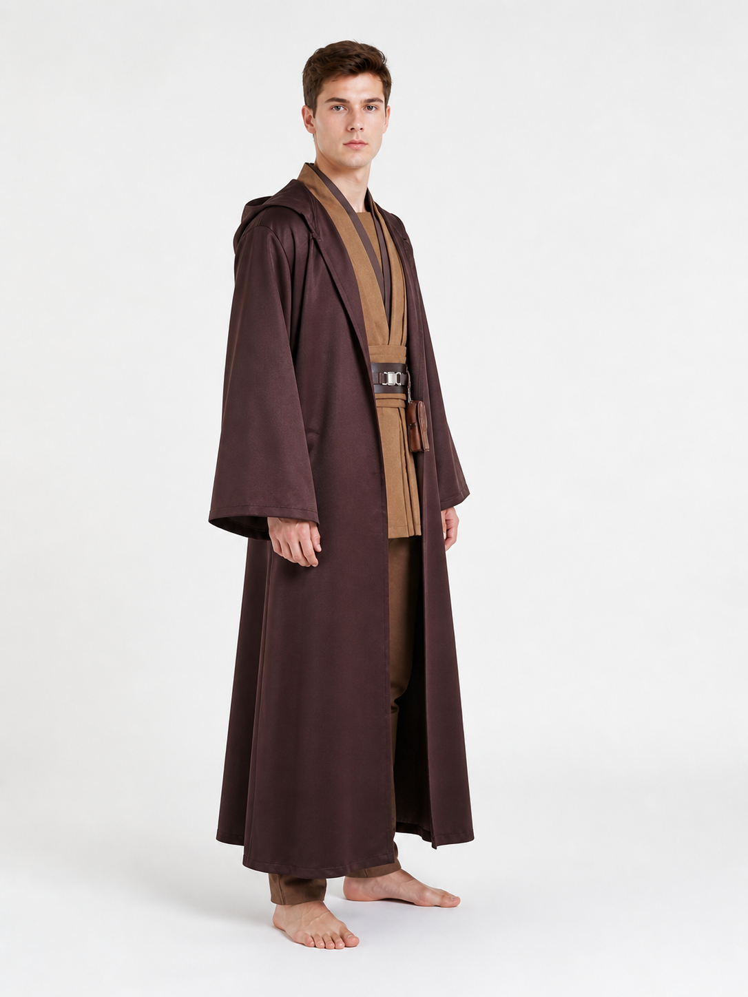 Brown Obi-Wan Kenobi Cosplay Costume side view