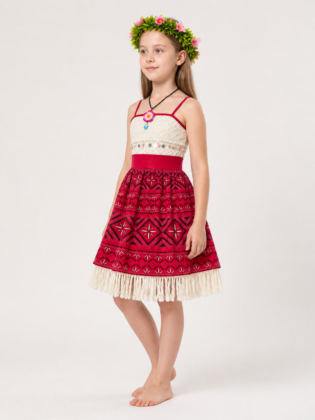 Polynesian-Style Princess Carnival Costume side view
