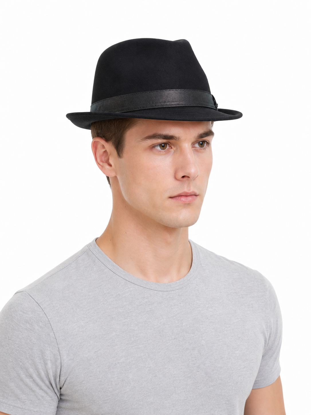 Carnival Fedora Hat with a Black Ribbon