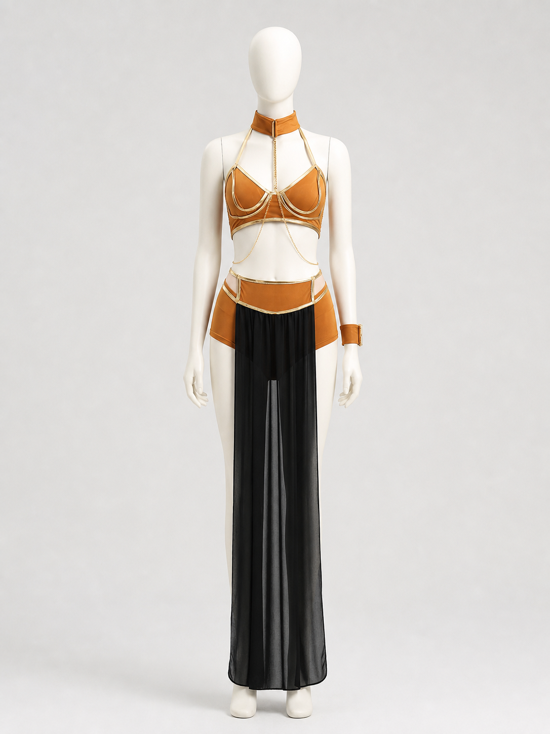 Stage cosplay costume with top and skirt