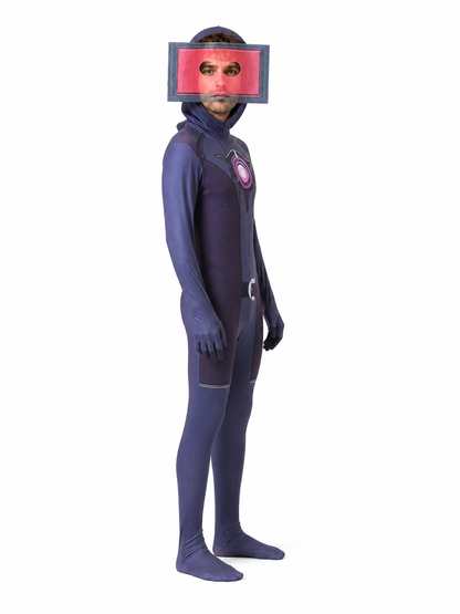 TV Man Cosplay Jumpsuit side view