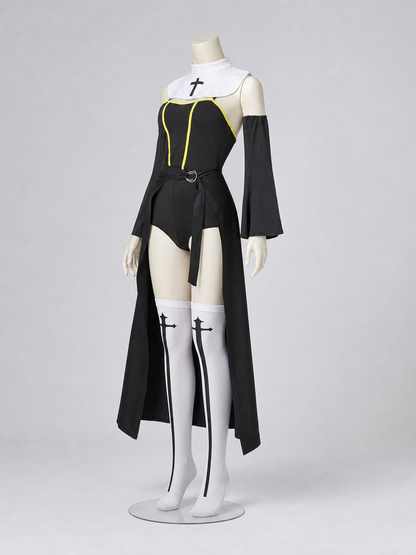 Hooded Cosplay Costume with Cross