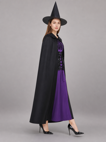 Halloween Witch Costume: Dress and Hat