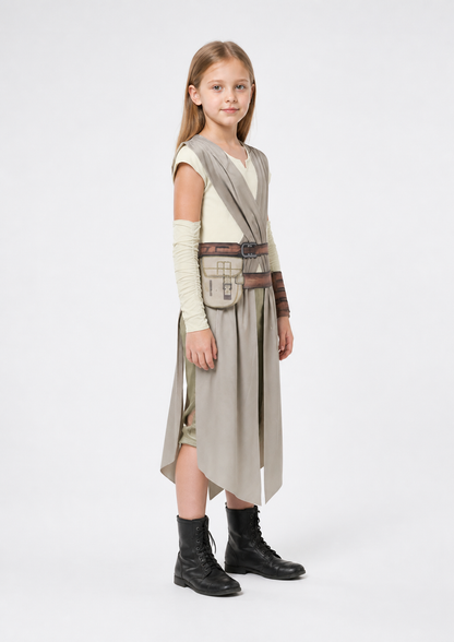 Children's Jedi Costume with Cape and Belt side view