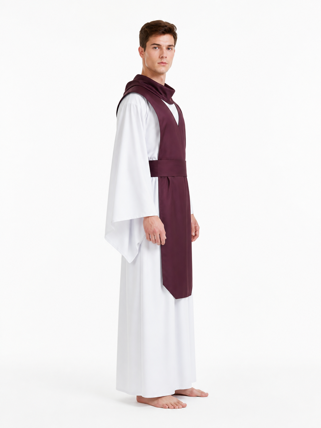Wizard Costume with Wide Sleeves for Cosplay
