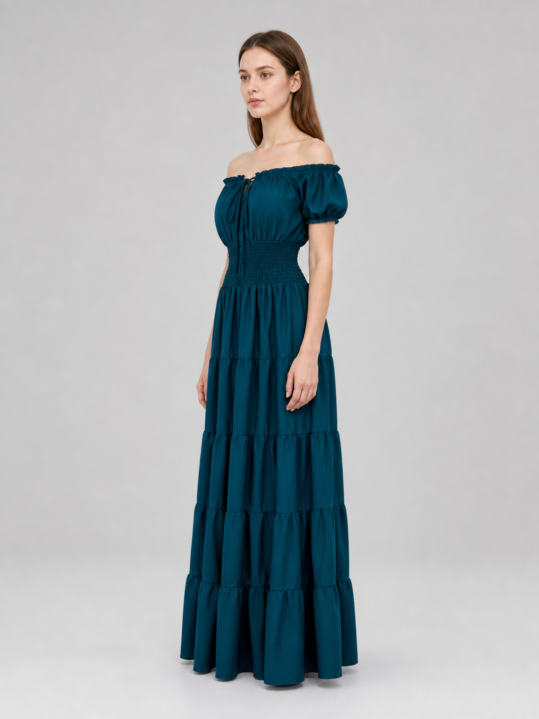 Medieval Irish-Style Tiered Dress