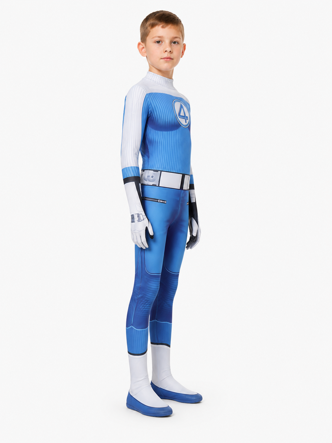 Fantastic Four Number 4 Jumpsuit for Cosplay side view