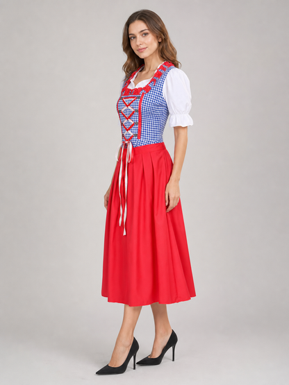 Oktoberfest Dress with Lacing and Bows