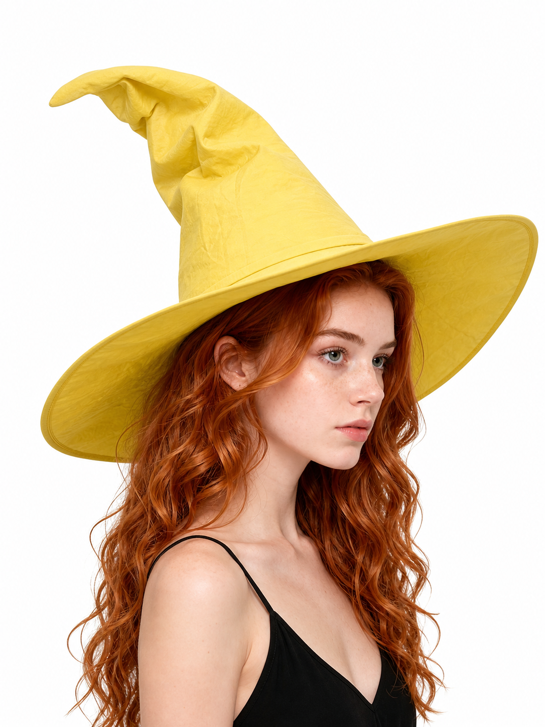 Yellow Witch Costume Hat for Halloween