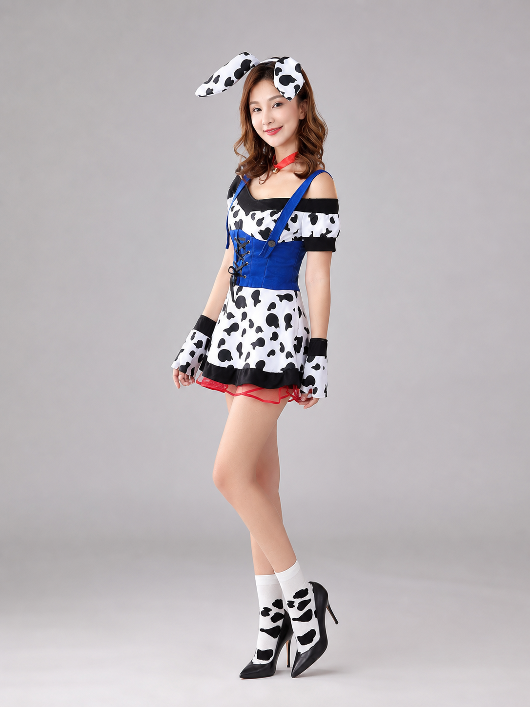 Cow Costume with Ears and Tail
