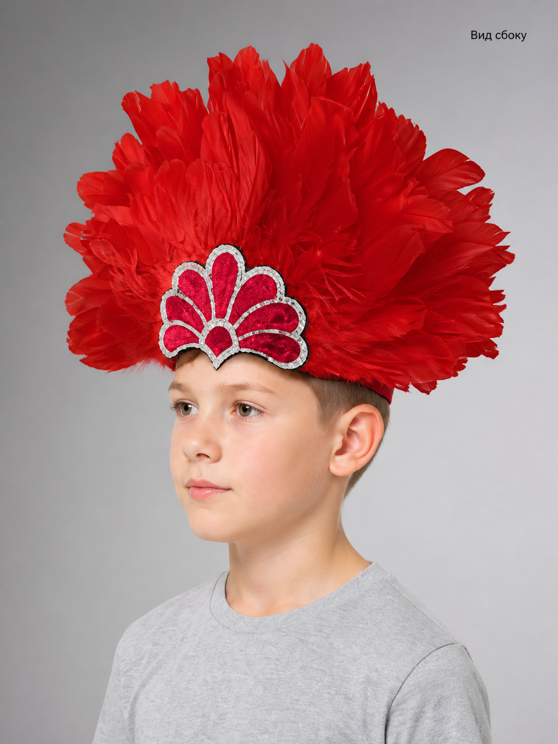 Red Feather Carnival Headpiece product view 30