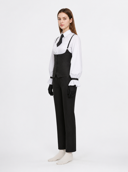 Cosplay Costume: Shirt, Vest, Pants side view