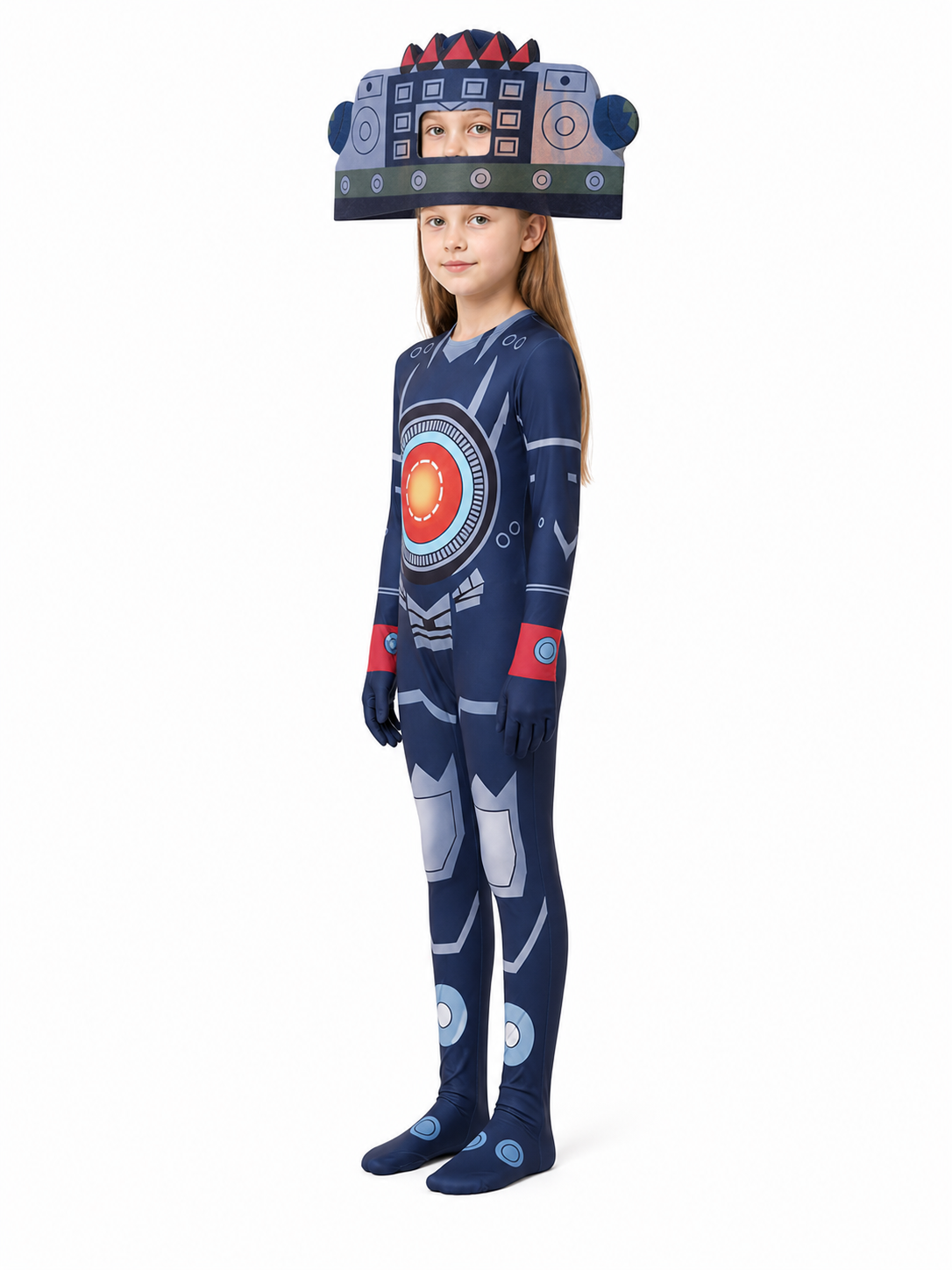 Skibidi Toilet TV Man Cosplay Jumpsuit side view