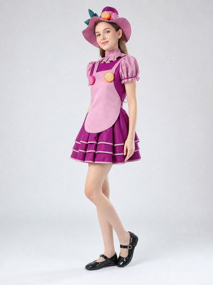Candy-Style Stage Dress with Ruffles