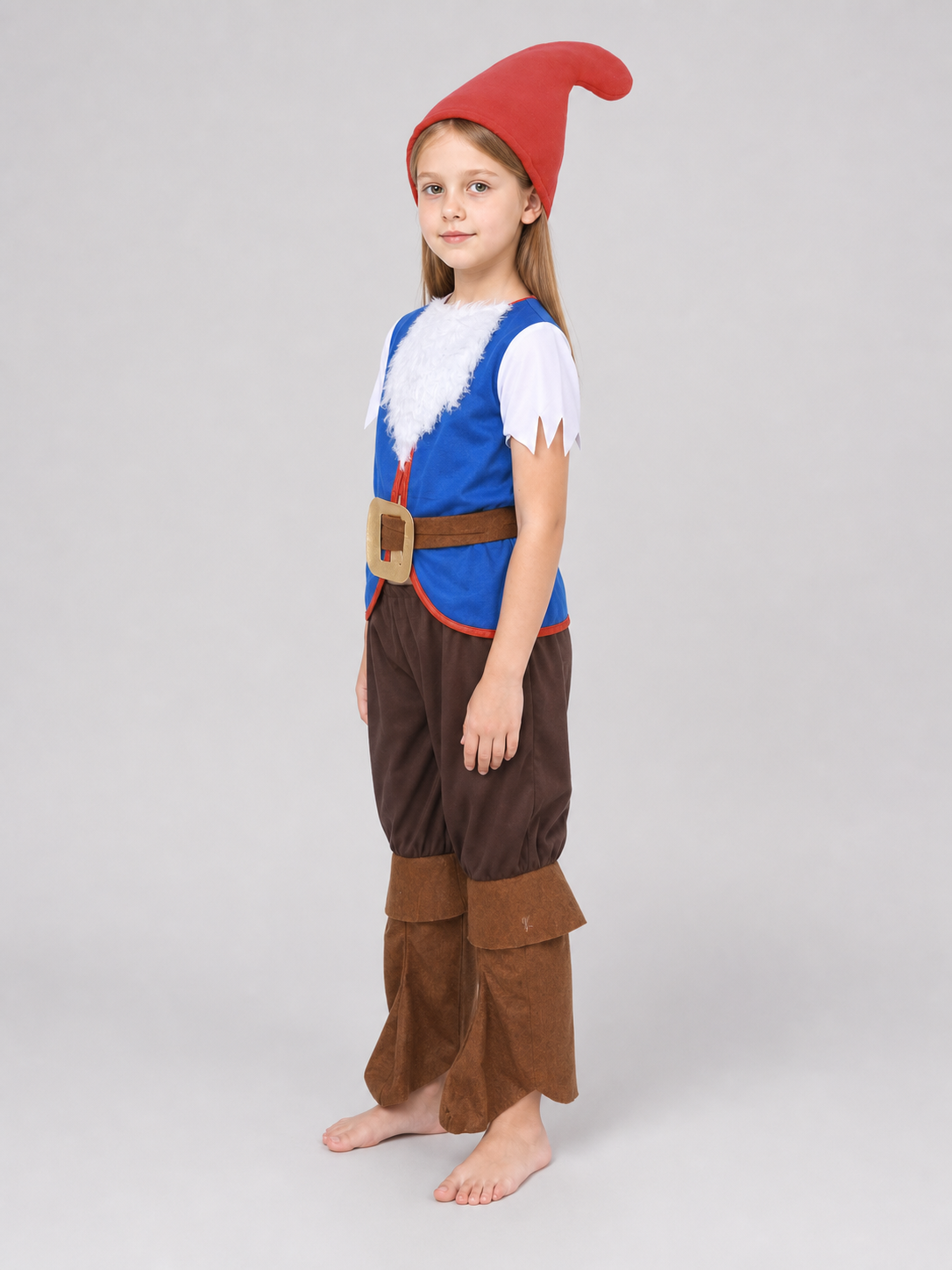 Dwarf costume with beard for parties